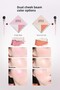 Blush and Highlighter Palette + Brush Set Dual Cheek Beam Set (02 Peach Fuzz) - 4