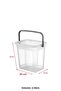 2-Pack Multibox Detergent Box & Bathroom Organizer & Storage Box 6 Lt Transparent - 5