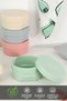 3-Piece Snack Container Set with Lids - Round Children's Snack Baby Nutrition Food Container 150ml Beige - 2