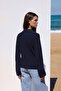 More Sustainable Lacivert Basic Polo Yaka Triko Hırka TWOAW26HI00126 - 4