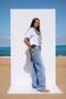 More Sustainable Mavi Rejeneratif Pamuk Normal Bel Wide Leg Palazzo Jeans TWOAW26JE00217 - 2