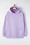 Lilac Embroidery Detailed Oversize/Loose Fit Knitted Plus Size Sweatshirt Tbbaw24Ao00018 - 6