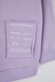 Lilac Embroidery Detailed Oversize/Loose Fit Knitted Plus Size Sweatshirt Tbbaw24Ao00018 - 7