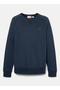 سويت شيرت رجالي أزرق بياقة دائرية وقصة عادية TB0A2BNBZ021_EXETER RIVER Brushed B - 4