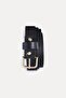 Square Buckle Leather Belt - 2