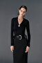 V-Neck Buckle Detailed Blouse - 4