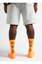 Japaneon Neon Orange Printed Unisex Sports & Lifestyle Towel Sole Socks