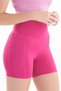 Women's High Waist Tummy Control Double Pocket Biker Shorts Short Sports Leggings 7109 - 3