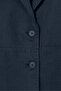 Linen Navy Blue Blazer Jacket - 2