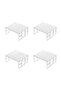 Dükkanönü In-Cabinet Organizer Shelf Plate Cup Rack Metal Shelf 4 Pieces - 3