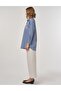 Stripe Pattern Viscose Tunic Indigo - 7