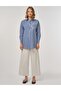 Stripe Pattern Viscose Tunic Indigo - 6