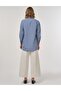 Stripe Pattern Viscose Tunic Indigo - 8