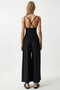 Black Knitted Summer Jumpsuit - Adjustable Strap and Elastic Waist HZL24S-BD170291 - 6