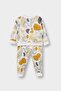 Regular Fit Crew Neck Cotton 2-Piece Set Dinosaur Printed Sweatshirt Sweatpants Baby Boy F02