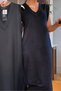 Black V-neck Sleeveless Slit Dress - Pocket Hzl24s-mj13001 - 2
