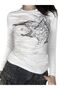 Harajuku Gothic Punk White Long Sleeve Body - 5