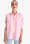 Oversize Wide Fit Striped Oxford Long Sleeve Shirt D4512Ax25Au - 3