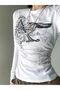 Harajuku Gothic Punk White Long Sleeve Body - 3