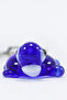 Navy Blue Glass Turtle Figured Evil Eye Bead Keychain, Gift Evil Eye Beaded Bag Ornament - 5