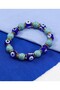 Handmade Glass Evil Eye Beaded Natural Stone Bracelet, Gift Evil Eye Beaded Bracelet - 2