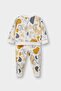Regular Fit Crew Neck Cotton 2-Piece Set Dinosaur Printed Sweatshirt Sweatpants Baby Boy F02 - 4