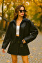 New Season Oversize Bomber Faux Leather Jacket