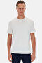 Ds Damat Oversize Ecru Crew Neck 100% Cotton T-Shirt