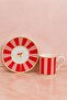2-Piece Porcelain Gilded Lovely Birds Special Design Pink Bird Coffee Cup Set 100ml