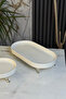 2-Piece Porcelain Oval Presentation Plate & Food Appetizer Salad Serving Set - 6