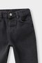 100% Cotton Label Printed Elastic Waist Jean Trousers for Baby Boy F5364A525Au - 2