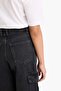 Wideleg Cargo Fit Wide Leg Cargo Jean Pants with Pockets for Girls E7323A825Au - 6