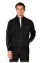 Men's Black Cotton Zippered Tracksuit Set 1 Pair of Socks Gift .R.O1.P.İ.Erş.Ii.E.L.T - 2