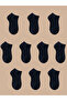 10 Pairs Men's Booties Black Casual Socks - 2