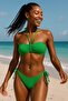 Strapless Textured String Bikini Set