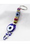Colorful, Handmade Glass Evil Eye Beaded Keychain, Gift Keychain - 7