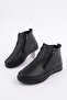 Feni̇ks Genuine Leather Double Zipper Women's Boots