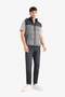 Slim Fit Pocketed Vest Narrow Cut Color Block Hooded Zippered C5025ax24wn - 2
