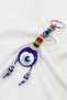 Colorful, Handmade Glass Evil Eye Beaded Keychain, Gift Keychain - 3