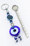 Sun Patterned Bead Handmade Glass Evil Eye Beaded Keychain, Gift Keychain - 5