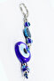 Sun Patterned Bead Handmade Glass Evil Eye Beaded Keychain, Gift Keychain - 7