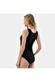 Women's Strappy Cotton Underwire Bodysuit 286/Black - 3