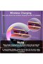 6-in-1 LED Night Light with Wireless Charger, Bluetooth Speaker, FM Radio, Rainbow Lighting, Ala - 4