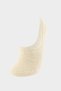 Women's Basic Plain Invisible 3-Piece Cotton Ballerina Socks T6922Azns - 3