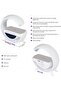 6-in-1 LED Night Light with Wireless Charger, Bluetooth Speaker, FM Radio, Rainbow Lighting, Ala - 2