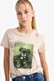 100% Cotton Regular Fit Printed T-Shirt F8294Ax25Au - 5