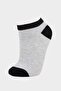Boy's 5-Piece Cotton Booties Socks F4712A8Ns - 5