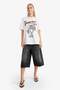 Oversized Wide Fit Crew Neck Printed Short Sleeve T-Shirt F8005Ax25Au - 4