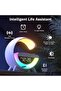 6-in-1 LED Night Light with Wireless Charger, Bluetooth Speaker, FM Radio, Rainbow Lighting, Ala - 6