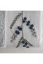 Deep Hand Face Towel 100% Organic Cotton Hand Embroidered Cream 50x90 Cm - 6